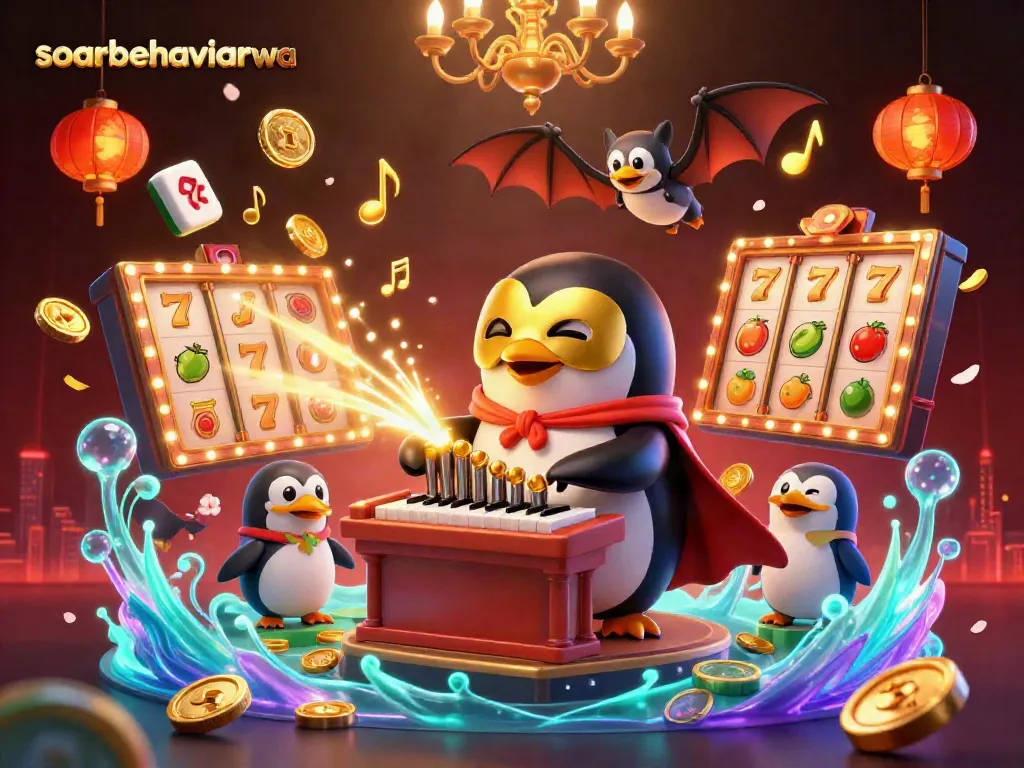 Experience winning at soarbehaviorwa with a thrilling 3D slot game scene filled with unique characters.