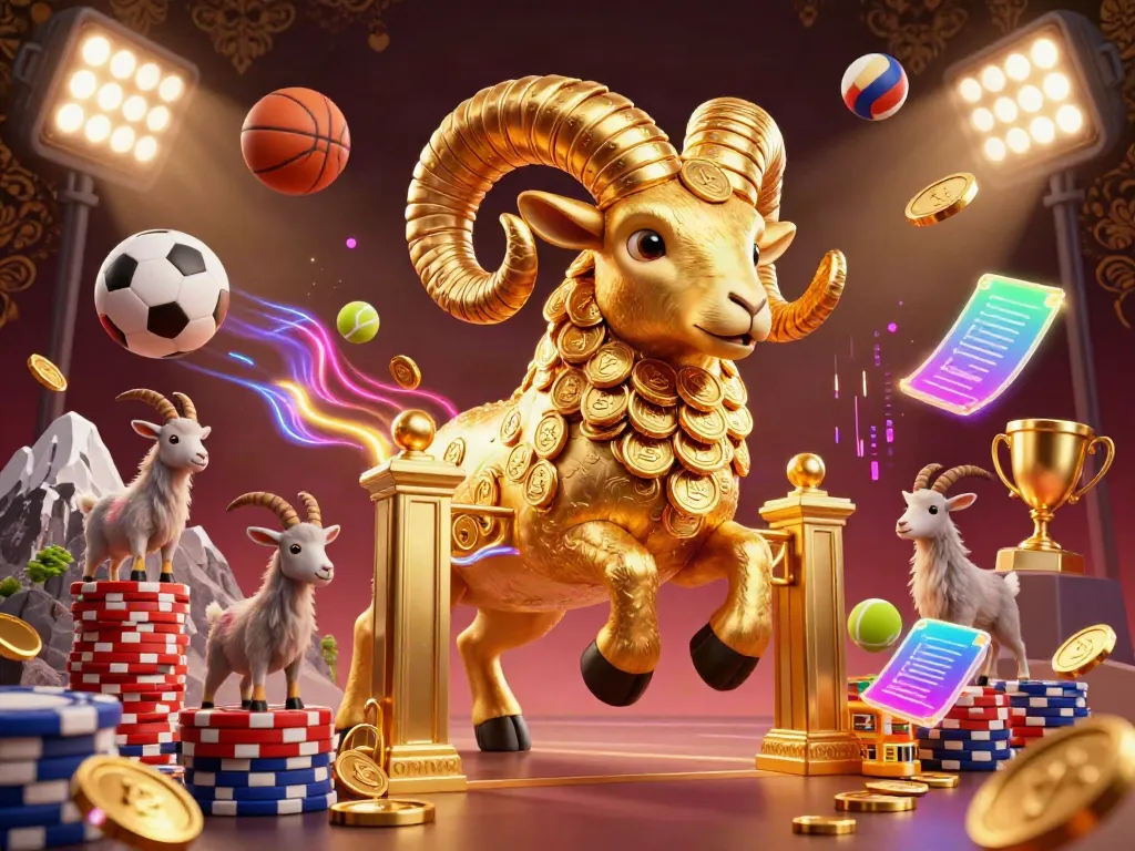 Experience the excitement of yo88 with a golden ram symbolizing winning, vibrant casino-themed elements, and dynamic energy.