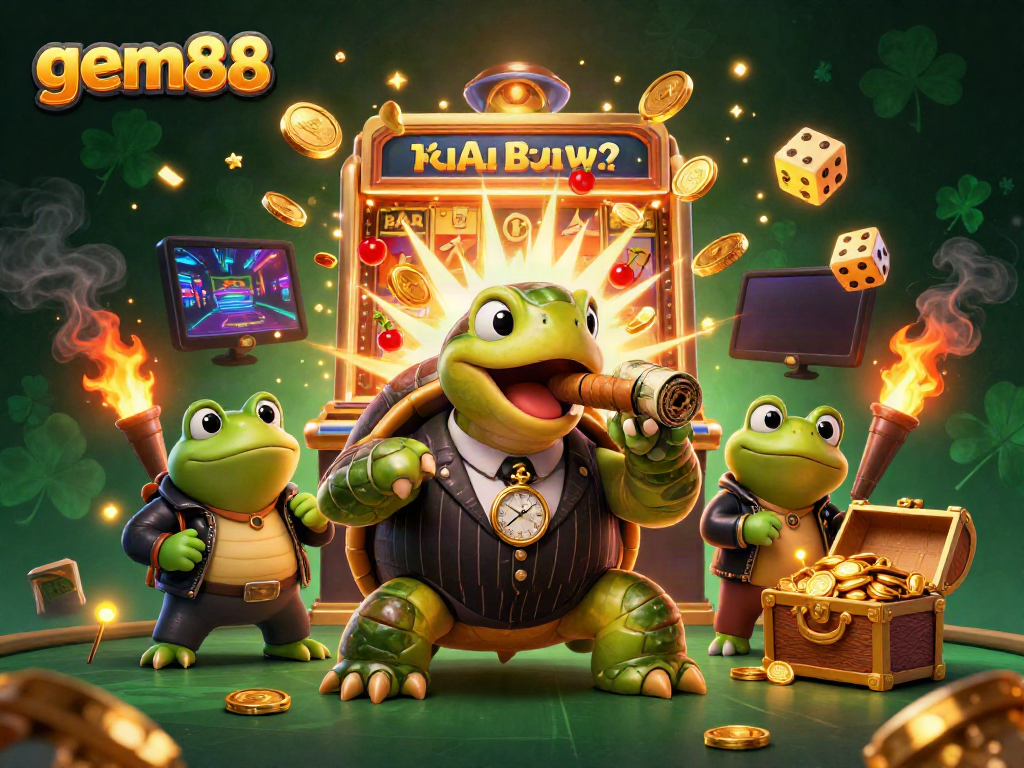 Experience wins at gem88 with vibrant 3D casino characters celebrating jackpot thrills and excitement.